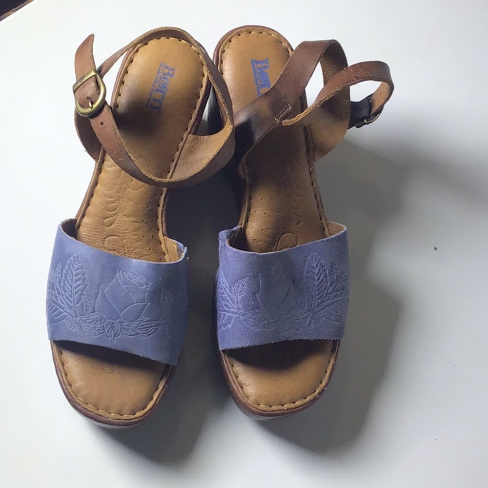 BORN Tayen Platform Wedge Sandal sz 8